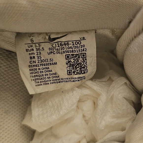 Nike Air Force 1 Low 07' Iridescent Swoosh White Men's Size 6 Sneakers - Picture 13 of 14